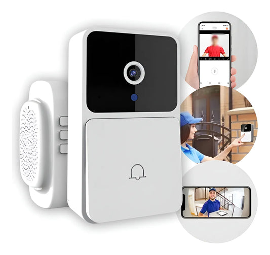 Sonnette vidéo sans fil WiFi - Vue principale caméra HD